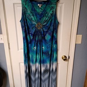Dressbarn floor length dress size 22